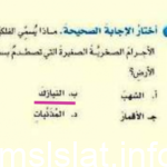 تسمى الأجرام الصخرية الصغيرة التي تصطدم بسطح الأرض