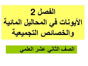 فسر لماذا يكون للمحلول درجة غليان أعلى من درجة غليان المذيب النقي