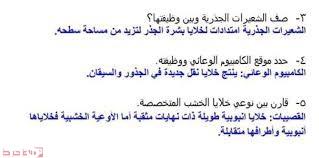 قارن بين نوعي خلايا الخشب المتخصصة