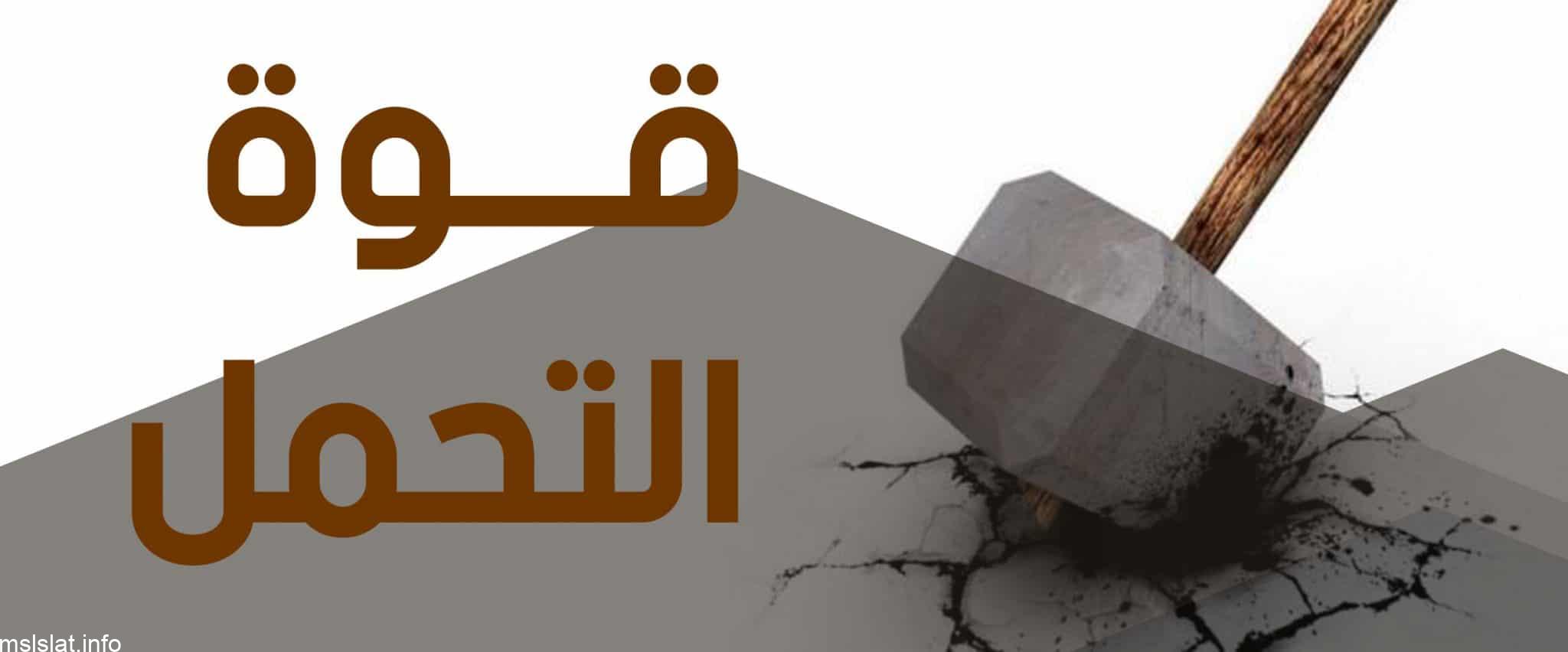 ضع كلمة التحمل في جمله مفيده