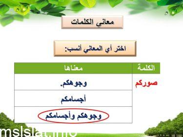 ما معنى صوركم