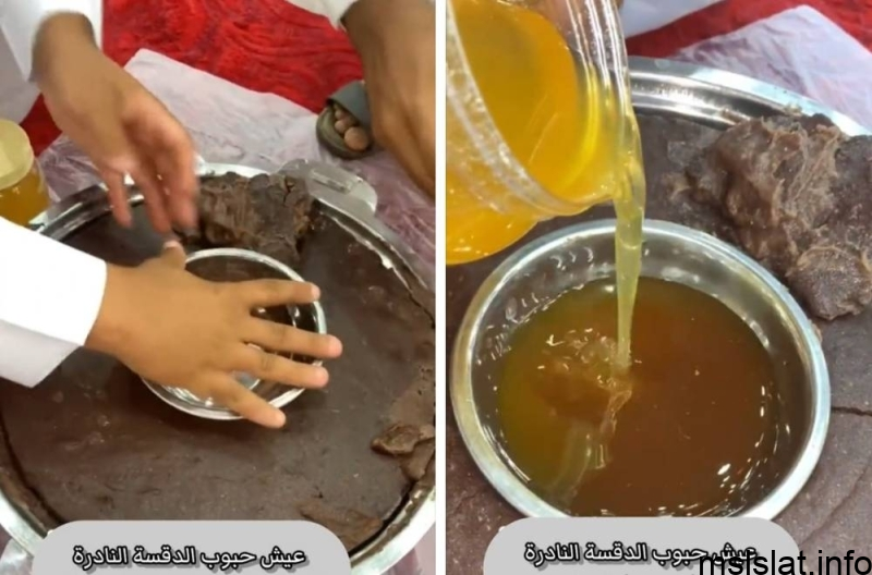 الدقسة؛ مواطنون يتناولون خبز الدقسة النادر في العرضيات