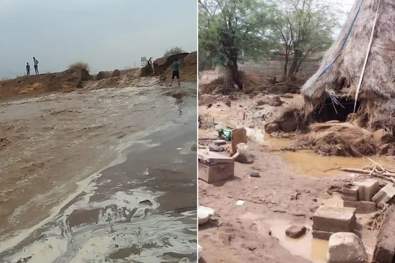 سيول تهامه الحديده ومناشدات للإغاثة