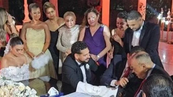 ابن شقيق الهام شاهين حفل زفاف ابن شقيق إلهام شاهين