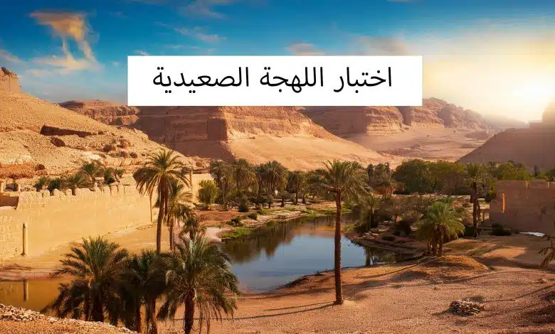 لينك اختبار اللهجة الصعيدية: اكتشف مدى معرفتك باللهجة الأصيلة