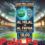 موعد مباراة الهلال والفيحاء والقنوات الناقلة