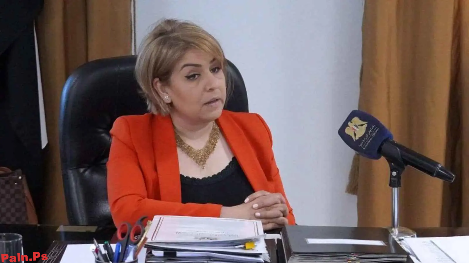 ديالا بركات وزيرة الثقافة في حكومة تصريف الاعمال السورية